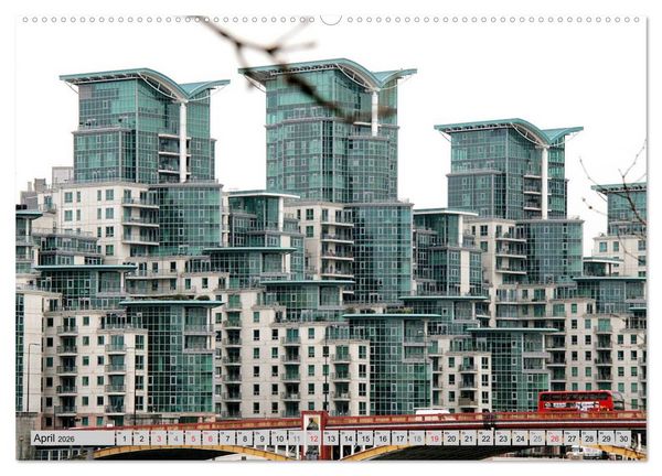 Produktbild: London cool - modern + traditionell (Wandkalender 2026 DIN A2 quer), CALVENDO Monatskalender