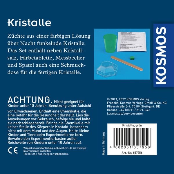 Produktbild: Gr&uuml;ne Kristalle selbst z&uuml;chten
