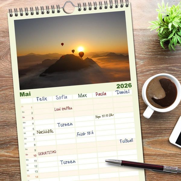 Produktbild: Familienplaner 2026 - S&uuml;dostasiens Natursch&auml;tze mit 5 Spalten (Wandkalender, 21 x 45 cm) CALVENDO