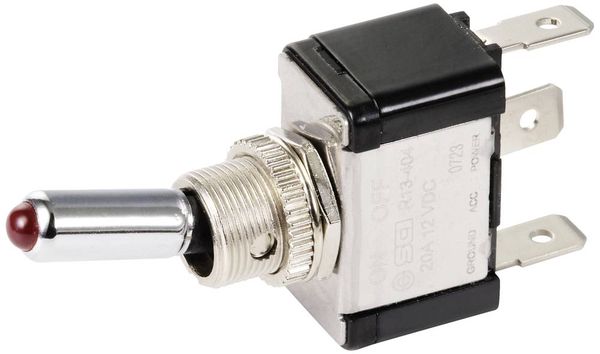 Produktbild: TRU COMPONENTS TC-11193840 Kippschalter 12 V/DC 20A 1 x Aus/Ein rastend 1St.