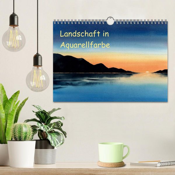 Produktbild: Landschaft in Aquarellfarbe (Wandkalender 2026 DIN A4 quer), CALVENDO Monatskalender