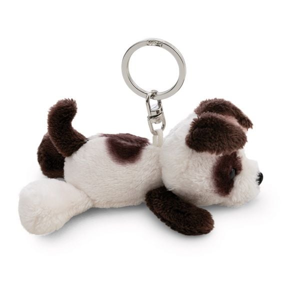 Produktbild: NICI - Schl&uuml;sselanh&auml;nger Hund wei&szlig; 10cm liegend
