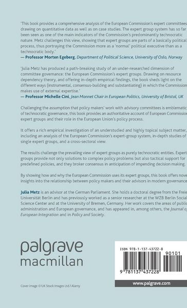 Produktbild: The European Commission, Expert Groups, and the Policy Process