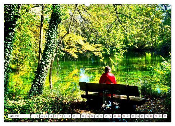 Produktbild: Gr&uuml;nes Paradies - Schlosspark Paffendorf (hochwertiger Premium Wandkalender 2026 DIN A2 quer), Kunstdruck in Hochglanz