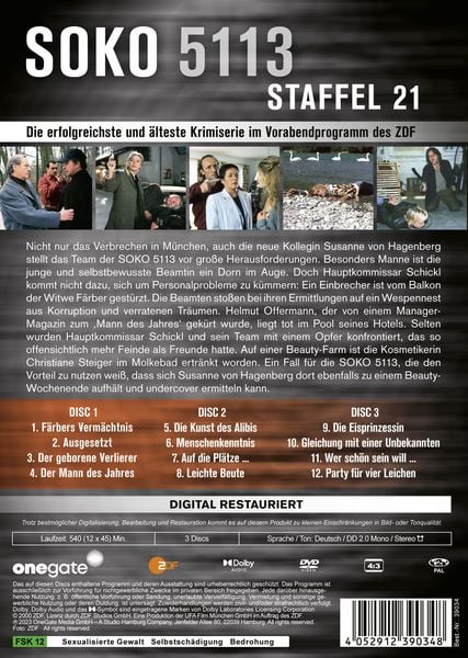 Produktbild: Soko 5113 - Staffel 21 [3 DVDs]