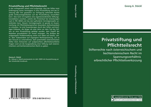 Produktbild: Privatstiftung und Pflichtteilsrecht