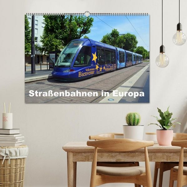 Produktbild: Stra&szlig;enbahnen in Europa (Wandkalender 2026 DIN A2 quer), CALVENDO Monatskalender