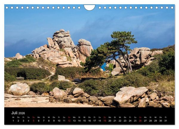 Produktbild: Unterwegs in der Bretagne (Wandkalender 2026 DIN A4 quer), CALVENDO Monatskalender