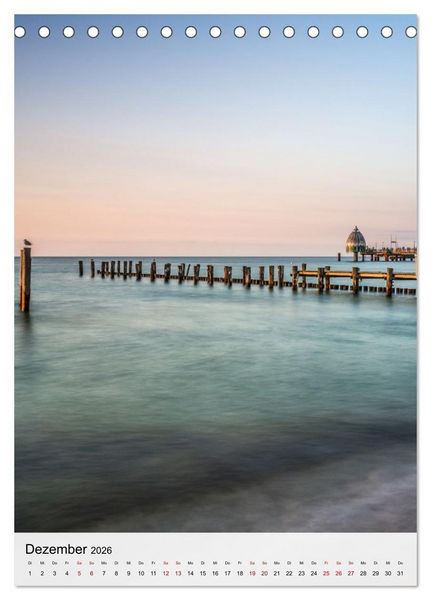 Produktbild: Fischland-Dar&szlig;-Zingst - Im Licht des Nordens (Tischkalender 2026 DIN A5 hoch), CALVENDO Monatskalender