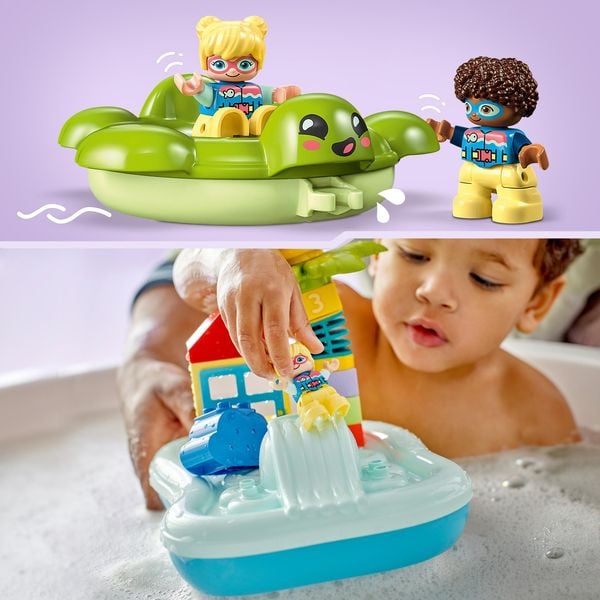 LEGO DUPLO 10989 Wasserrutsche Set, Wasserspielzeug für die Badewanne