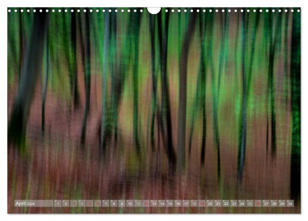 Produktbild: Atelier Wald - gemalt mit Licht (Wandkalender 2026 DIN A3 quer), CALVENDO Monatskalender