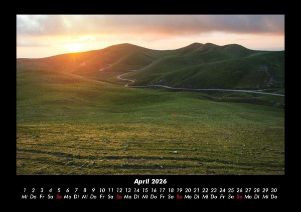 Produktbild: Bergige Welten 2026 Fotokalender DIN A3