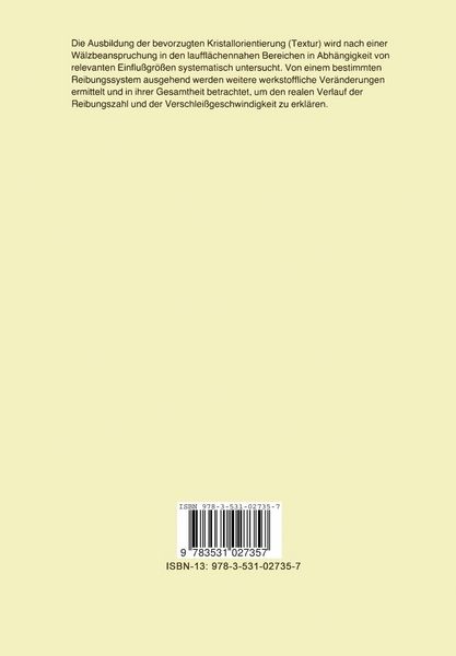 Produktbild: Untersuchungen &uuml;ber bevorzugte Kristallorientierungen in den Grenzschichten metallischer W&auml;lzfl&auml;chen