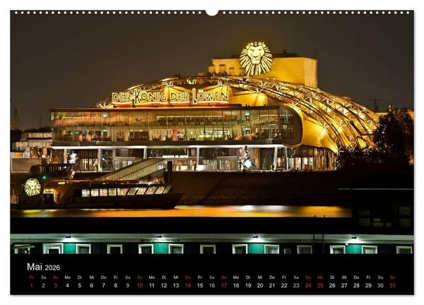 Produktbild: Hamburgs N&auml;chte (Wandkalender 2026 DIN A2 quer), CALVENDO Monatskalender
