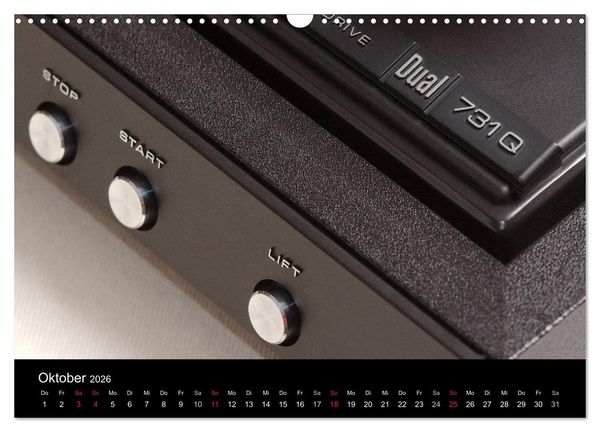 Produktbild: Vintage Turntables Made In Schwarzwald (Wandkalender 2026 DIN A3 quer), CALVENDO Monatskalender