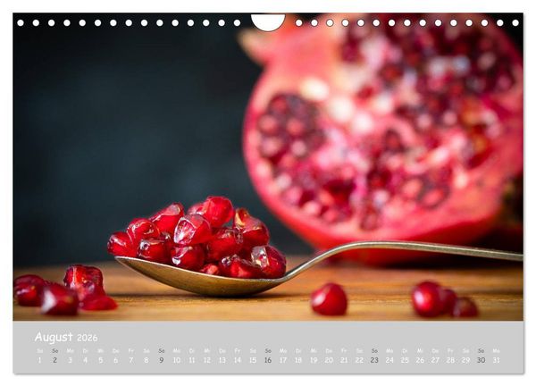 Produktbild: authentic FOOD art Obst und Gem&uuml;se (Wandkalender 2026 DIN A4 quer), CALVENDO Monatskalender