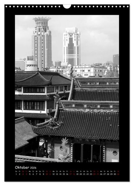 Produktbild: Shanghai zwischen Tradition und Business (Wandkalender 2026 DIN A3 hoch), CALVENDO Monatskalender