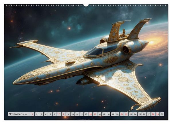 Produktbild: Kosmische Extravaganz (Wandkalender 2026 DIN A2 quer), CALVENDO Monatskalender