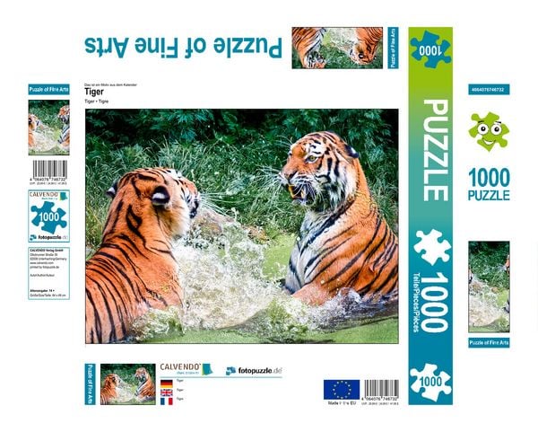 Produktbild: CALVENDO Puzzle Tiger 1000 Teile Lege-Gr&ouml;&szlig;e 640 x 480 cm Foto-Puzzle Bild von Peter Roder