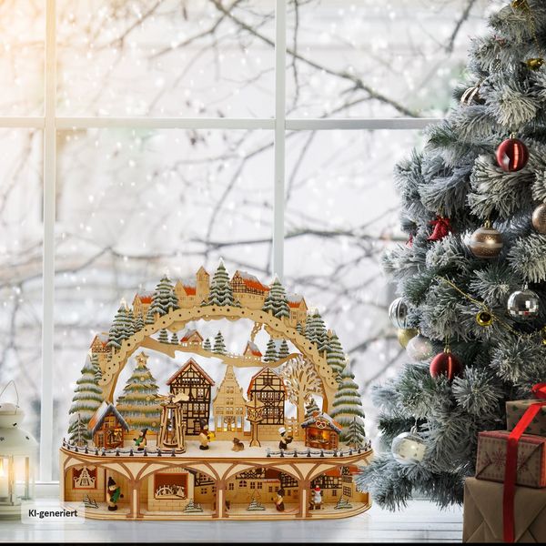 Produktbild: HTI-Living Leuchtbogen LED Weihnachtsmarkt Leuchtbogen LED Weihnachtsmarkt