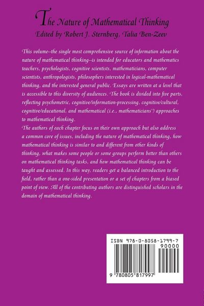 Produktbild: The Nature of Mathematical Thinking