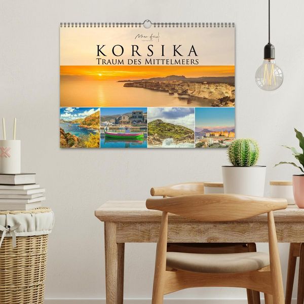 Produktbild: Korsika - Traum des Mittelmeers 2026 (Wandkalender 2026 DIN A3 quer), CALVENDO Monatskalender