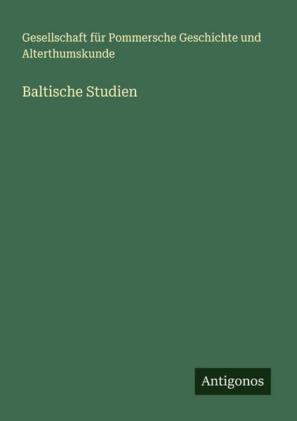 Produktbild: Baltische Studien