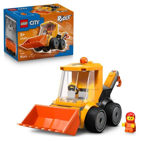 LEGO City 60483 Coole Flitzer – Radlader, Spielzeug mit Minifigur