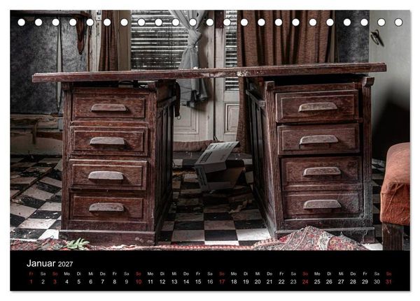 Produktbild: Geheimnisvolle Orte - Lost Places (Tischkalender 2027 DIN A5 quer), CALVENDO Monatskalender