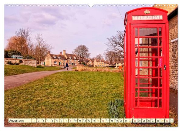Produktbild: Die bekannteste Telefonzelle der Welt - Telephone Booth (hochwertiger Premium Wandkalender 2026 DIN A2 quer), Kunstdruck in Hochglanz