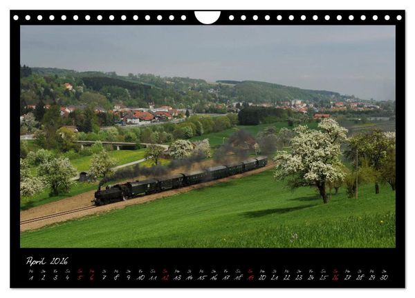 Produktbild: Faszination Dampflokomotive (Wandkalender 2026 DIN A4 quer), CALVENDO Monatskalender