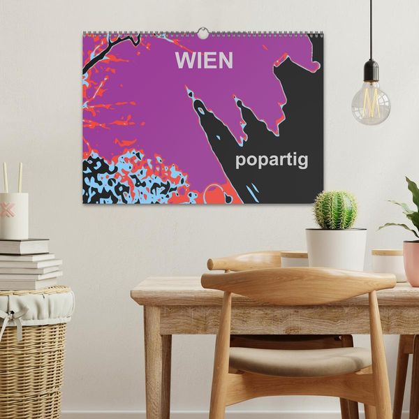 Produktbild: WIEN popartig (Wandkalender 2026 DIN A3 quer), CALVENDO Monatskalender