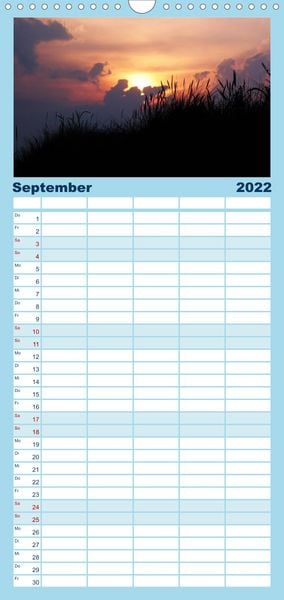Produktbild: Familienplaner Nordsee - Lichtstimmungen an der K&uuml;ste (Wandkalender 2022 , 21 cm x 45 cm, hoch)