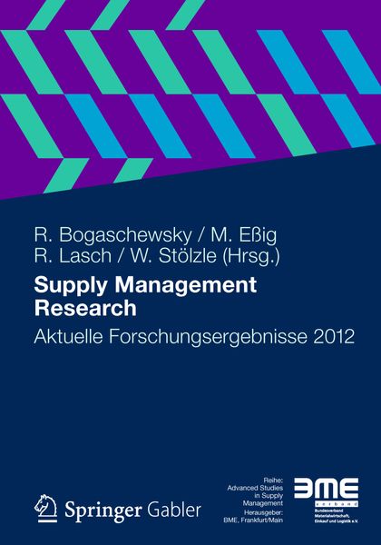 Supply Management Research, Taschenbuch von , Betriebswirtschaftlicher Verlag Gabler, 9783834939272