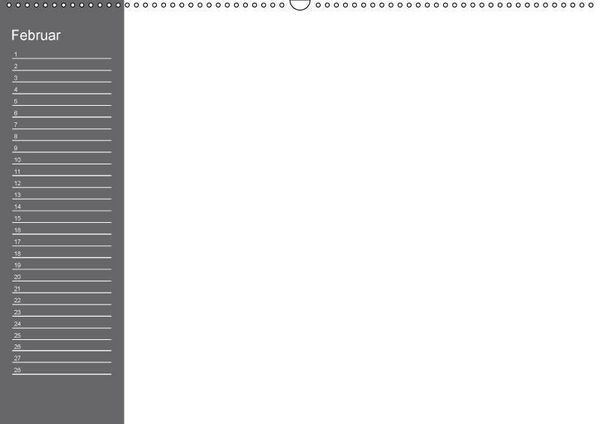 Produktbild: Bastelkalender mit Planerfunktion / F&uuml;r Schwarz - Wei&szlig; - Seher (Wandkalender immerw&auml;hrend DIN A2 quer)
