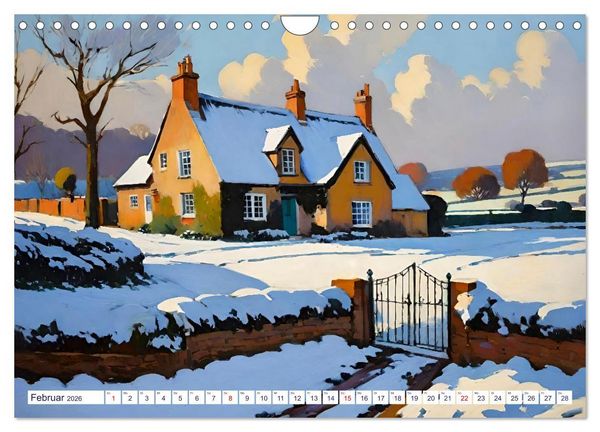 Produktbild: Englische Cottages (Wandkalender 2026 DIN A4 quer), CALVENDO Monatskalender