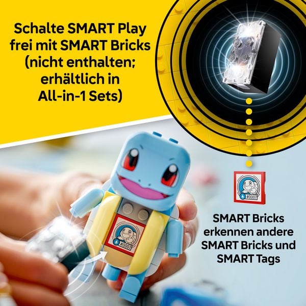 Produktbild: LEGO Pok&eacute;mon SMART Play: Trainer-Buggyabenteuer mit Schiggy kompatibles Set 72156