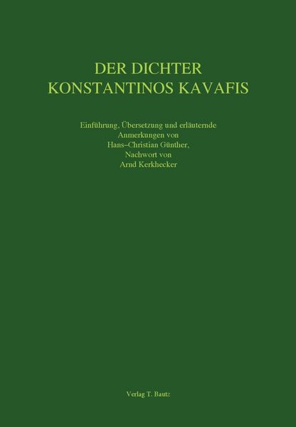 Produktbild: Der Dichter Konstantinos Kavafis