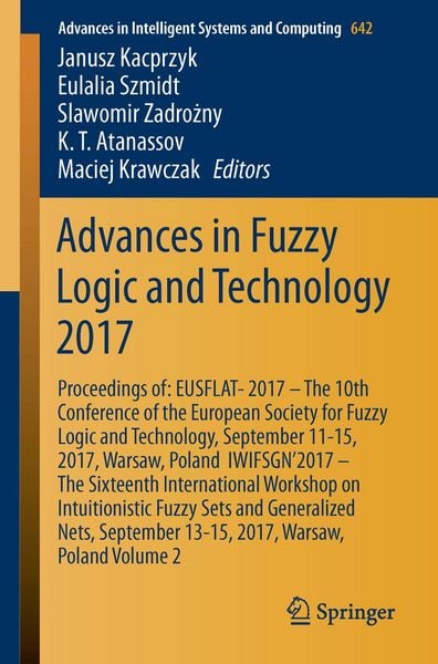 Produktbild: Advances in Fuzzy Logic and Technology 2017