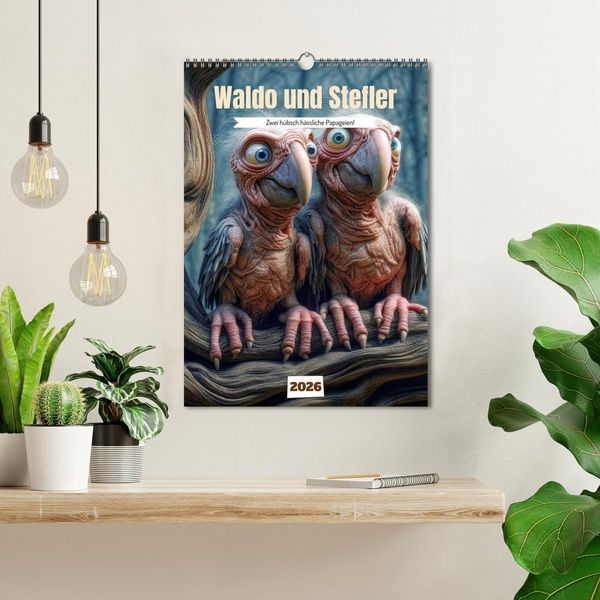 Produktbild: Waldo und Stefler (Wandkalender 2026 DIN A3 hoch), CALVENDO Monatskalender