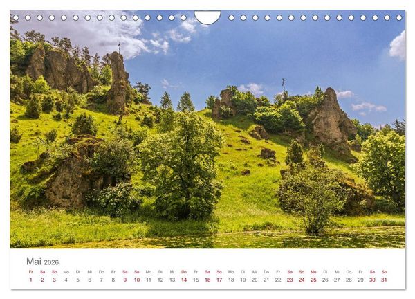 Produktbild: Wunderbare Fr&auml;nkische Schweiz (Wandkalender 2026 DIN A4 quer), CALVENDO Monatskalender