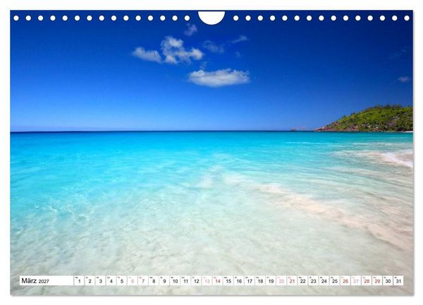 Produktbild: Seychellen Strandfeeling (Wandkalender 2027 DIN A4 quer), CALVENDO Monatskalender