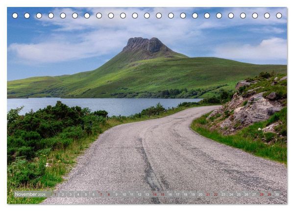 Produktbild: Schottlands NC 500, der Roadtrip durch die wilden Highlands. (Tischkalender 2026 DIN A5 quer), CALVENDO Monatskalender