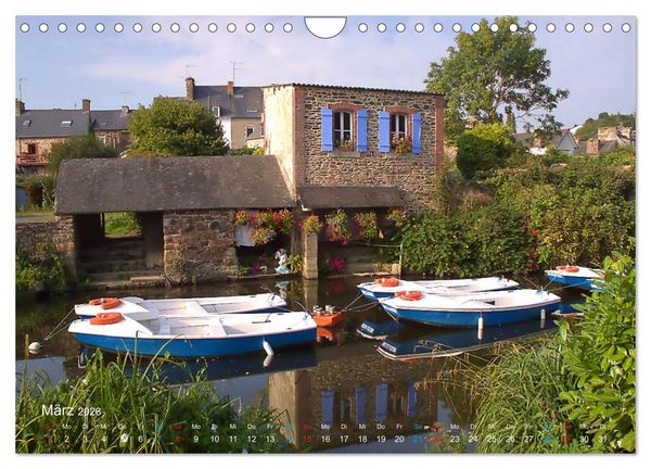 Produktbild: Bretagne - Sehnsucht in Blau (Wandkalender 2026 DIN A4 quer), CALVENDO Monatskalender