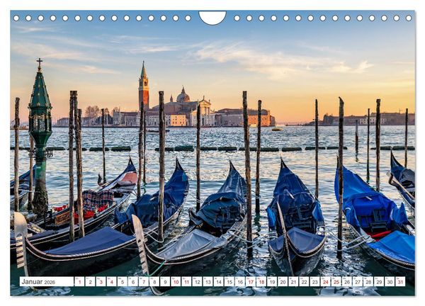 Produktbild: Venedig - Impressionen aus der Serenissima (Wandkalender 2026 DIN A4 quer), CALVENDO Monatskalender