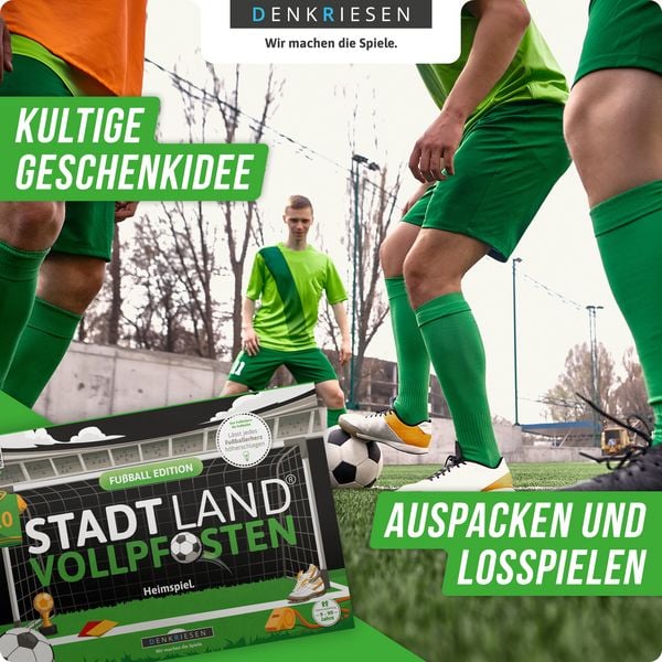 Produktbild: DENKRIESEN - STADT LAND VOLLPFOSTEN&reg; - FU&szlig;BALL EDITION - "Heimspiel." - A4
