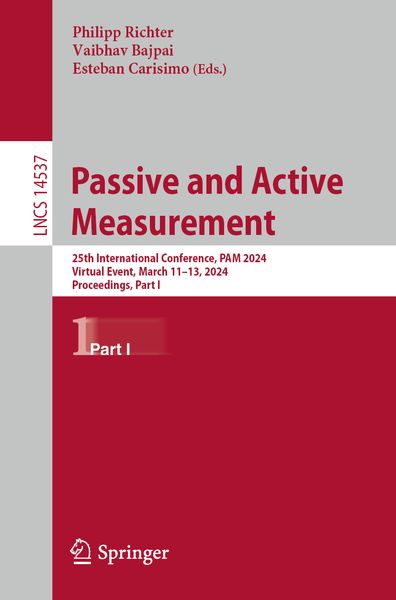 Produktbild: Passive and Active Measurement