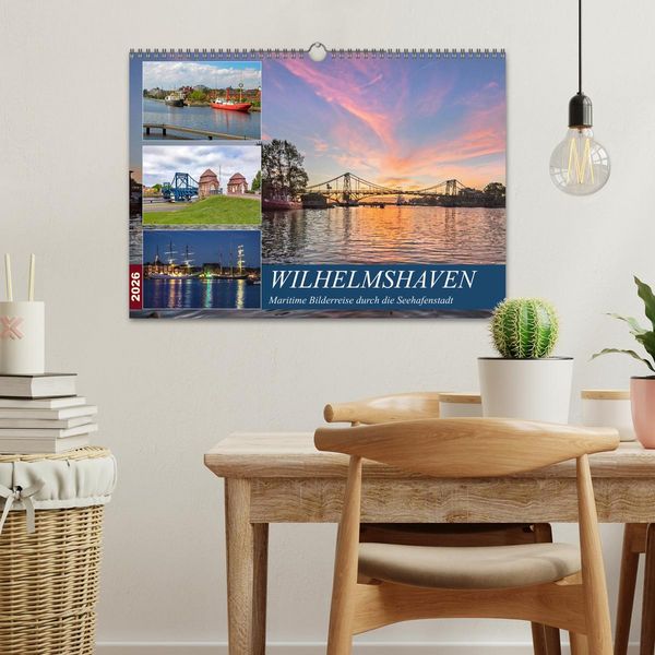 Produktbild: Wilhelmshaven, maritime Bilderreise (Wandkalender 2026 DIN A3 quer), CALVENDO Monatskalender