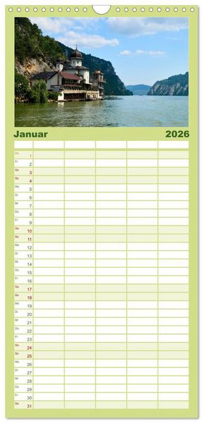 Produktbild: Familienplaner 2026 - Streifz&uuml;ge durch die Walachei mit 5 Spalten (Wandkalender, 21 x 45 cm) CALVENDO