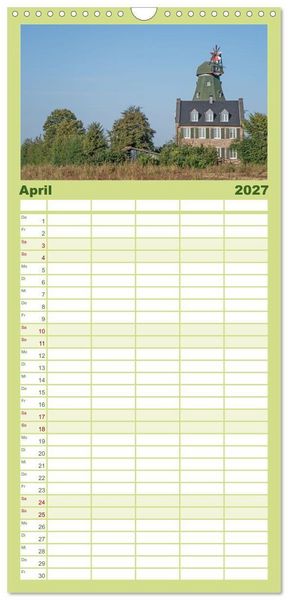 Produktbild: Familienplaner 2027 - Romantisches Wegberg mit 5 Spalten (Wandkalender, 21 x 45 cm) CALVENDO